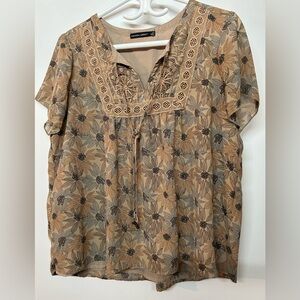 Amanda Green Women’s Large Popover Blouse